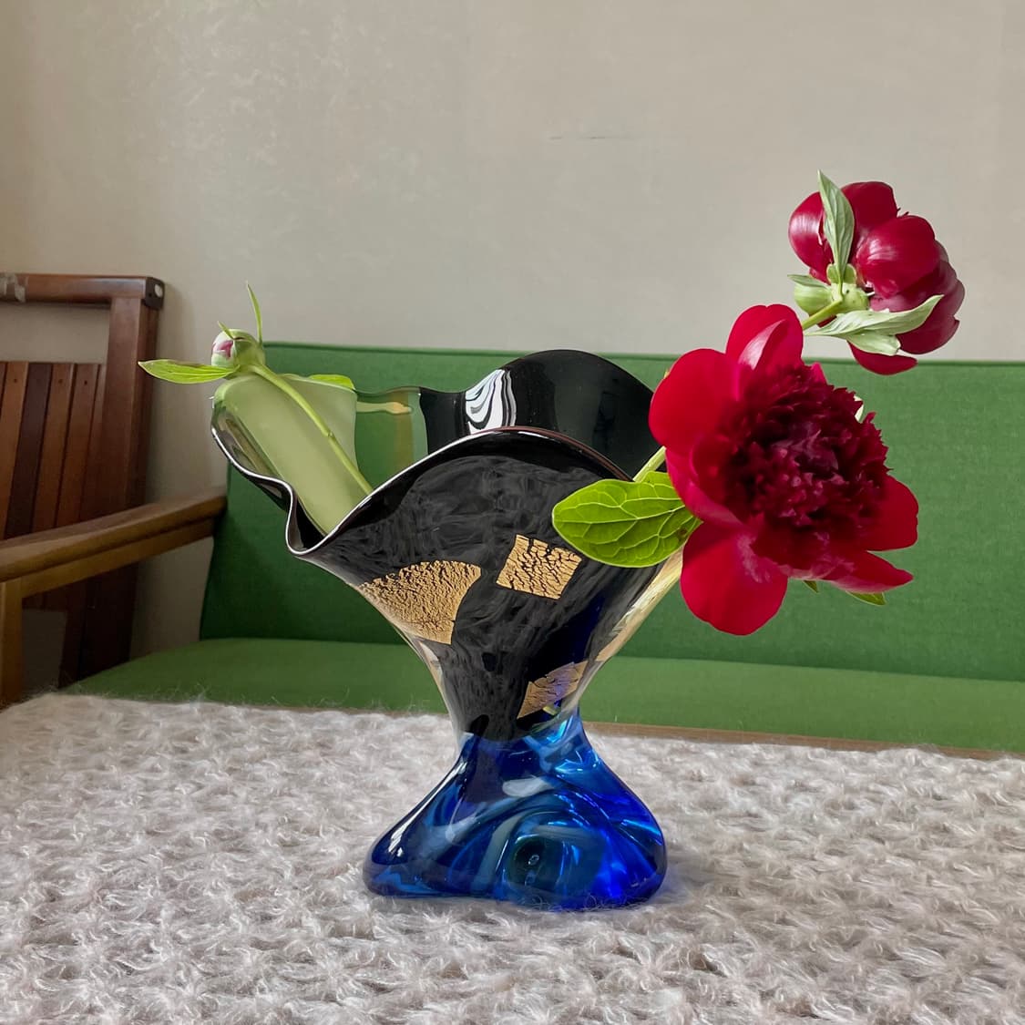 [70‘s vintage] 일본 빈티지 블로운 글라스 유리 화병 상품이미지3