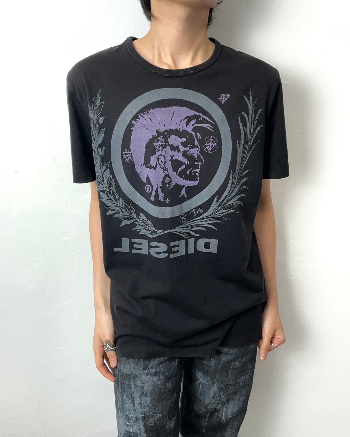 Diesel 2000s Mohican Head Graphic Black  상품이미지2