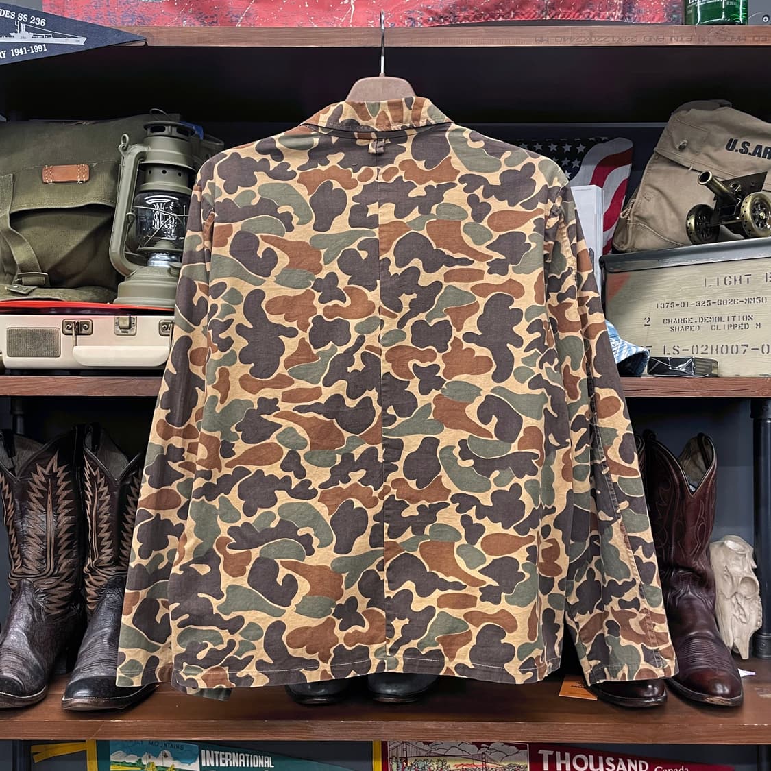 80s KMART 프로그 스킨 덕 헌터 카모 패턴 헌팅 초어 자켓 상품이미지2