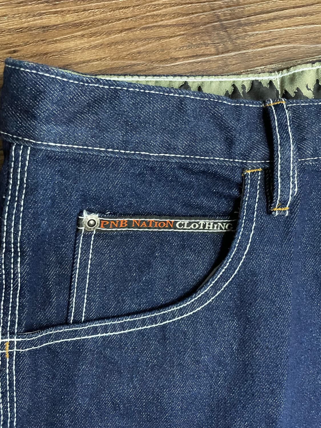 PNB NATION CLOTHING 버뮤다 데님 카펜터 팬츠 생지 상품이미지7