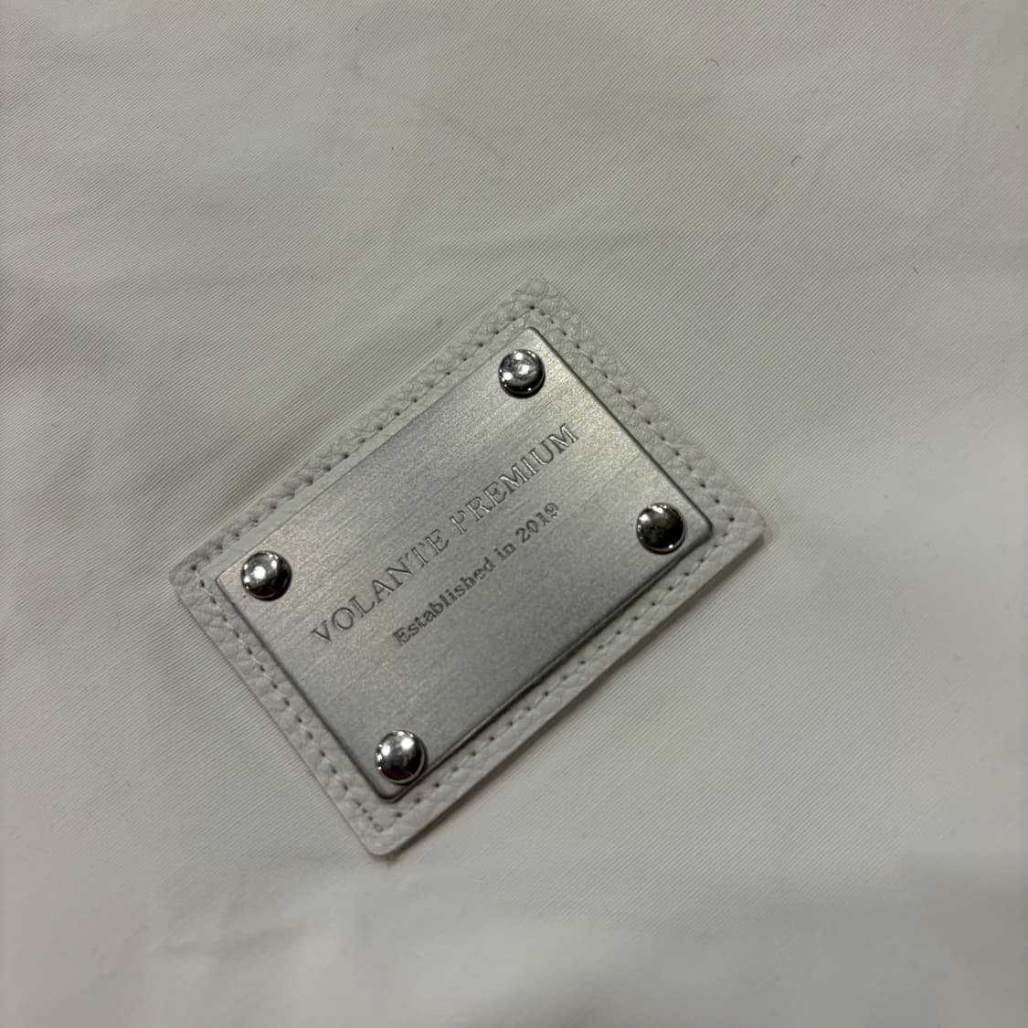 [1] VOLANTE 볼란테 나일론 화이트 봄버 자켓 C847 상품이미지4