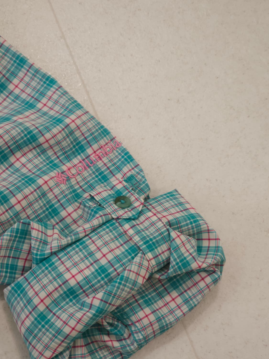 [M] 컬럼비아 기능성 체크 패턴 아웃도어 셔츠 상품이미지5