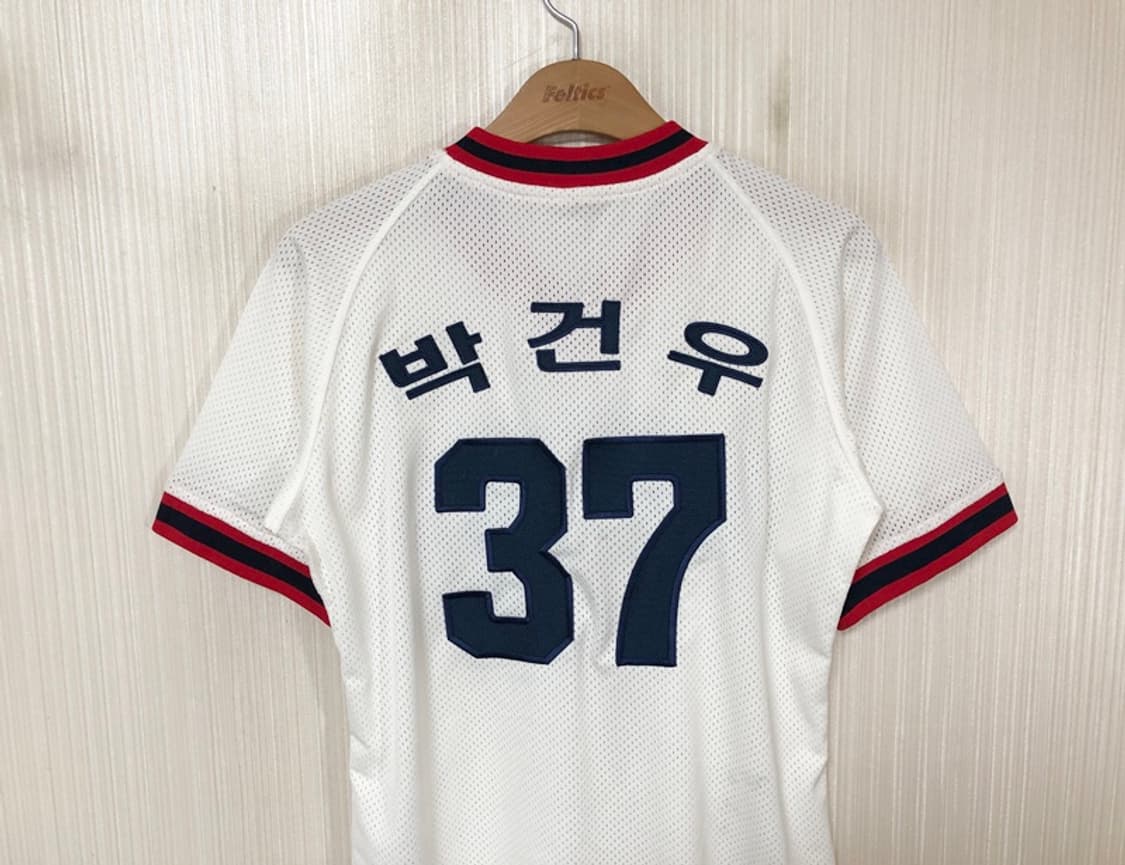 KBO 필라 두산베어스 어센틱 올드 홈유니폼/져지 90 #37 박건우 상품이미지8