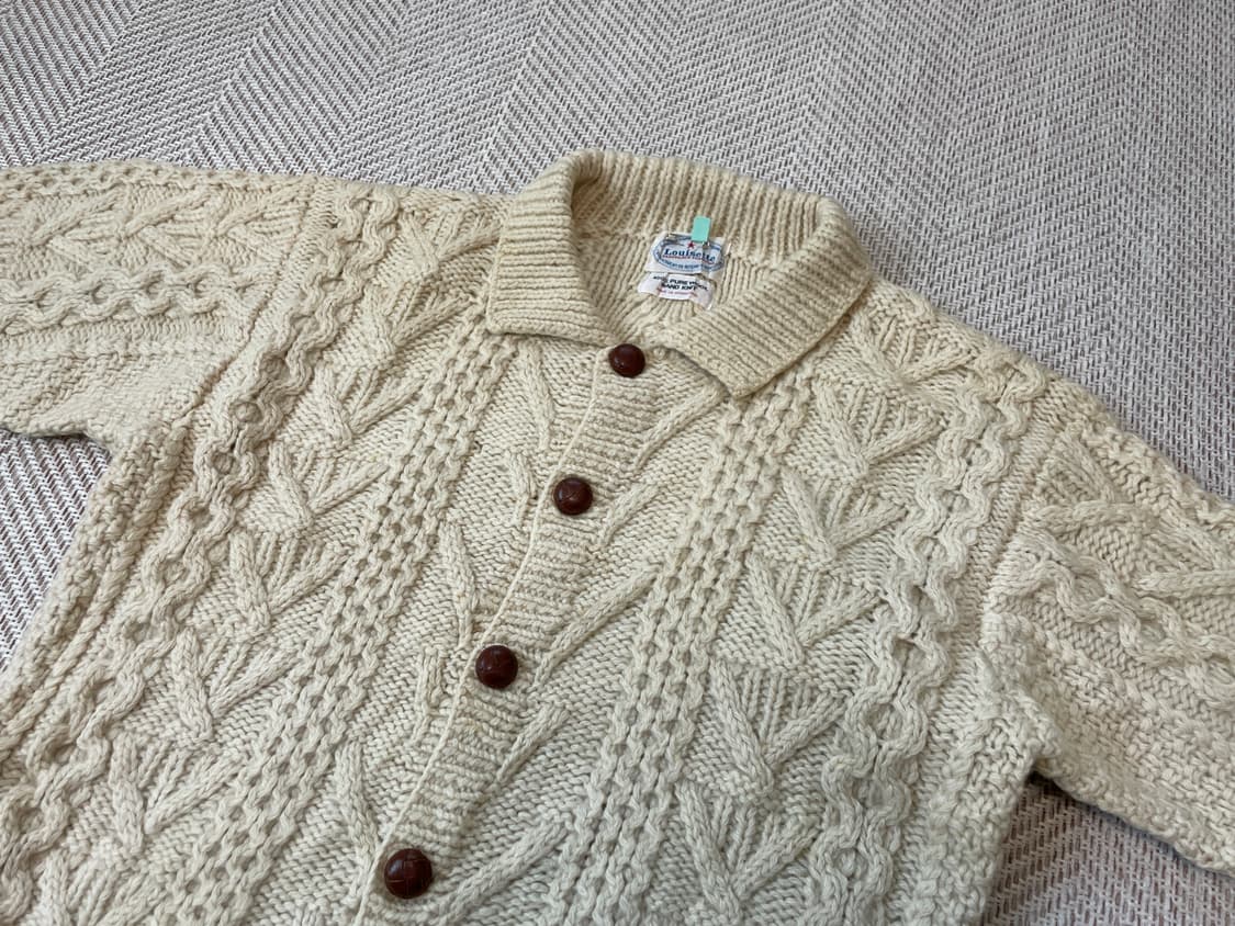 루이즈 핸드니트 울 케이블 가디건 J03827 상품이미지5