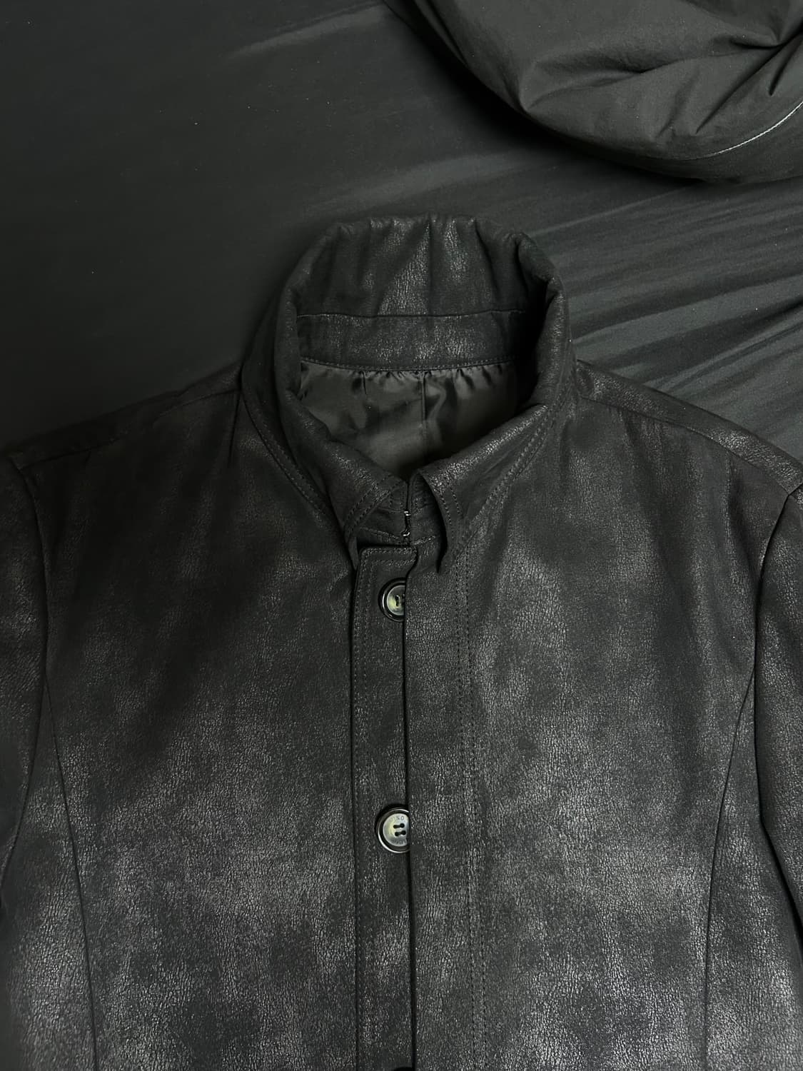 VINO 스웨이드 하이넥 코트 상품이미지7