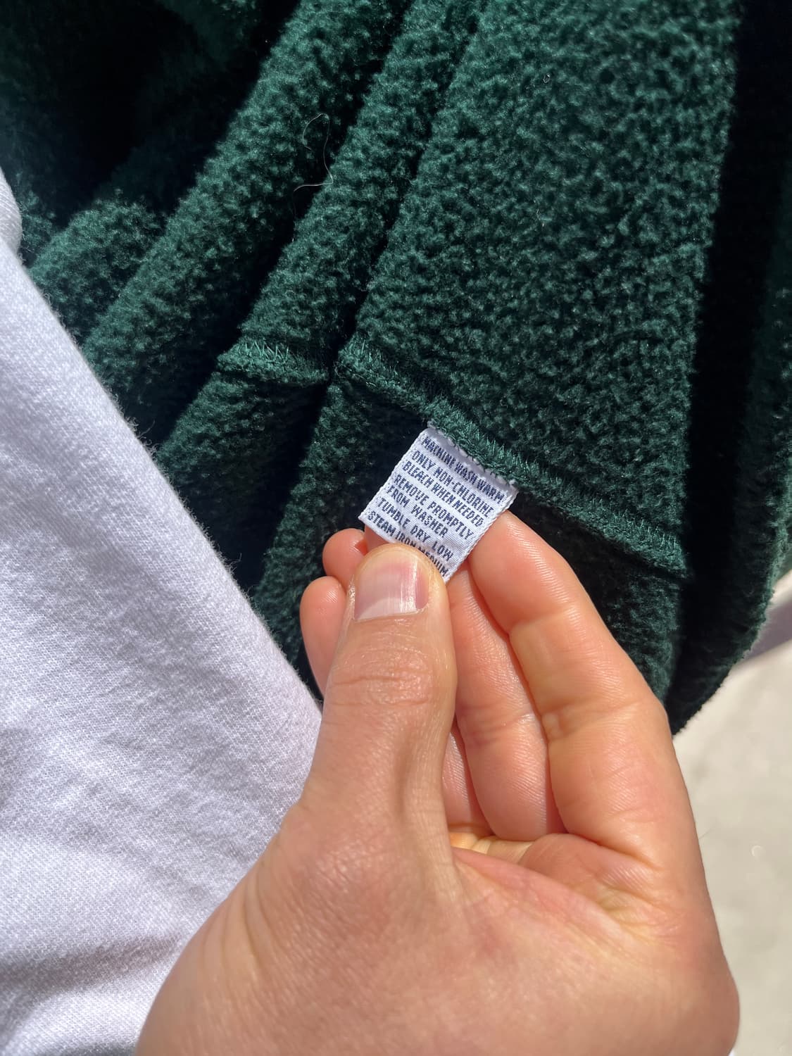 90s 폴로 랄프 로렌 포니 로고 써멀 후드집업 (made in USA) 상품이미지6