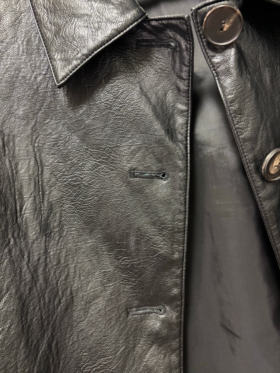 SISIASAURS FAKE LEATHER JACKET 시시아사우르스 상품이미지6