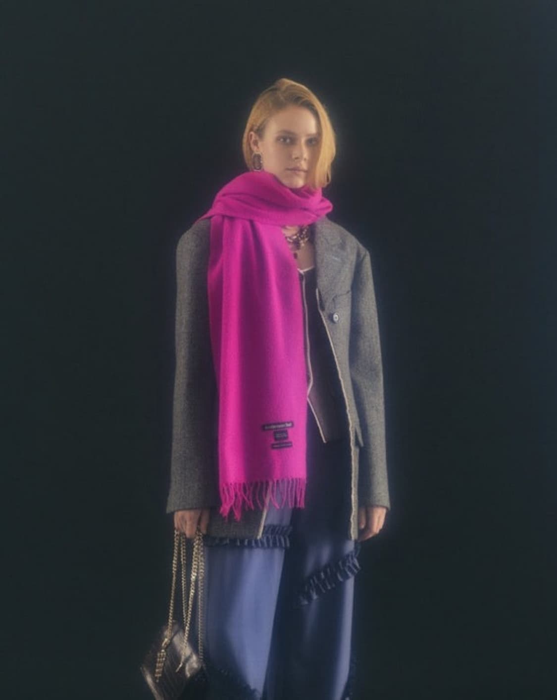 앤더슨벨 비엘라 스카프(머플러) 후크시아 핑크 상품이미지4