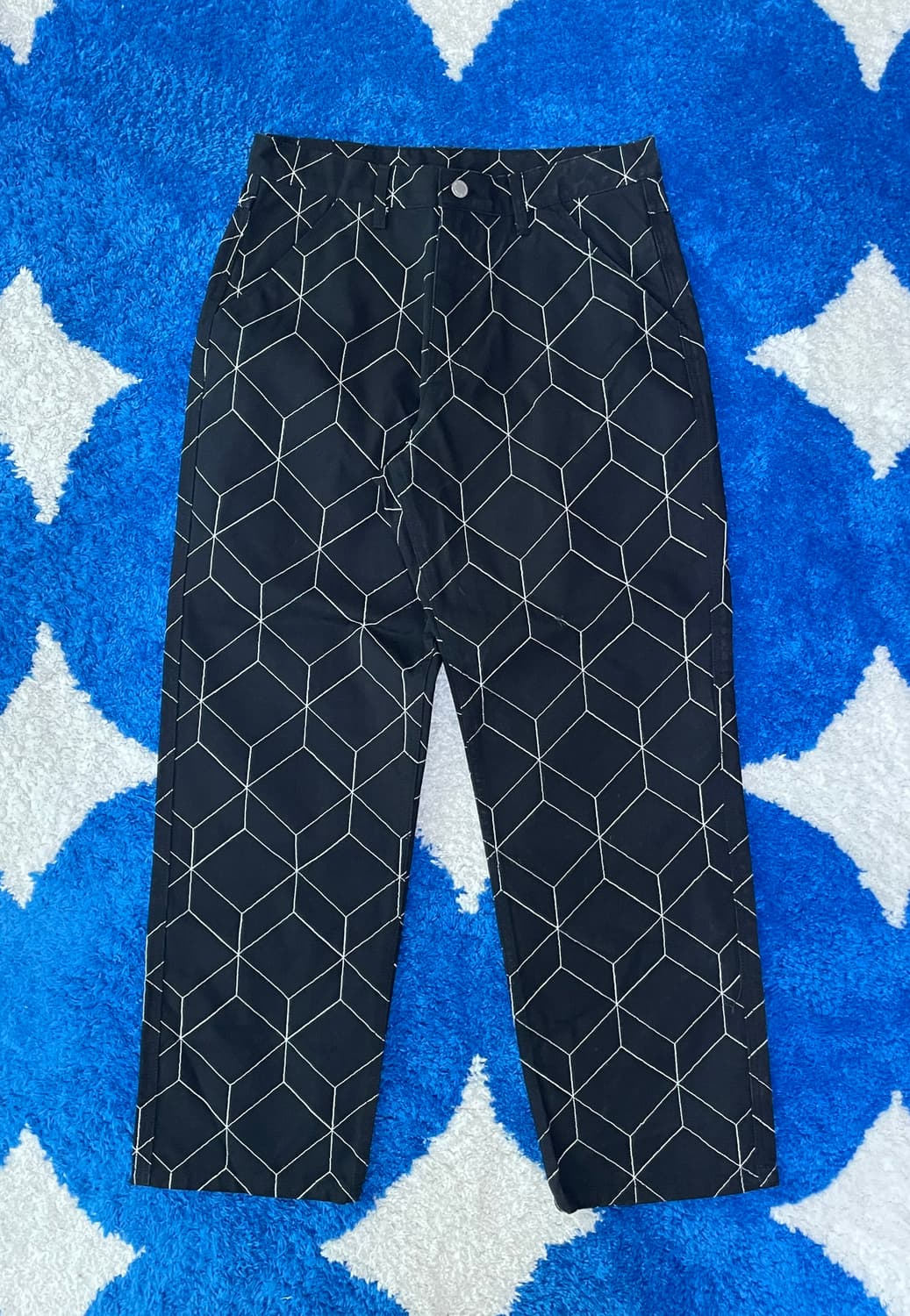 PLEASURES 플레져스 보컬 큐브 패턴 팬츠 (32) 상품이미지1