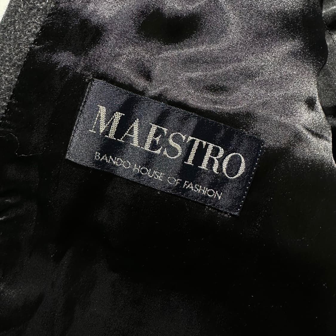 마에스트로 울 헤링본 더블 롱코트 상품이미지8