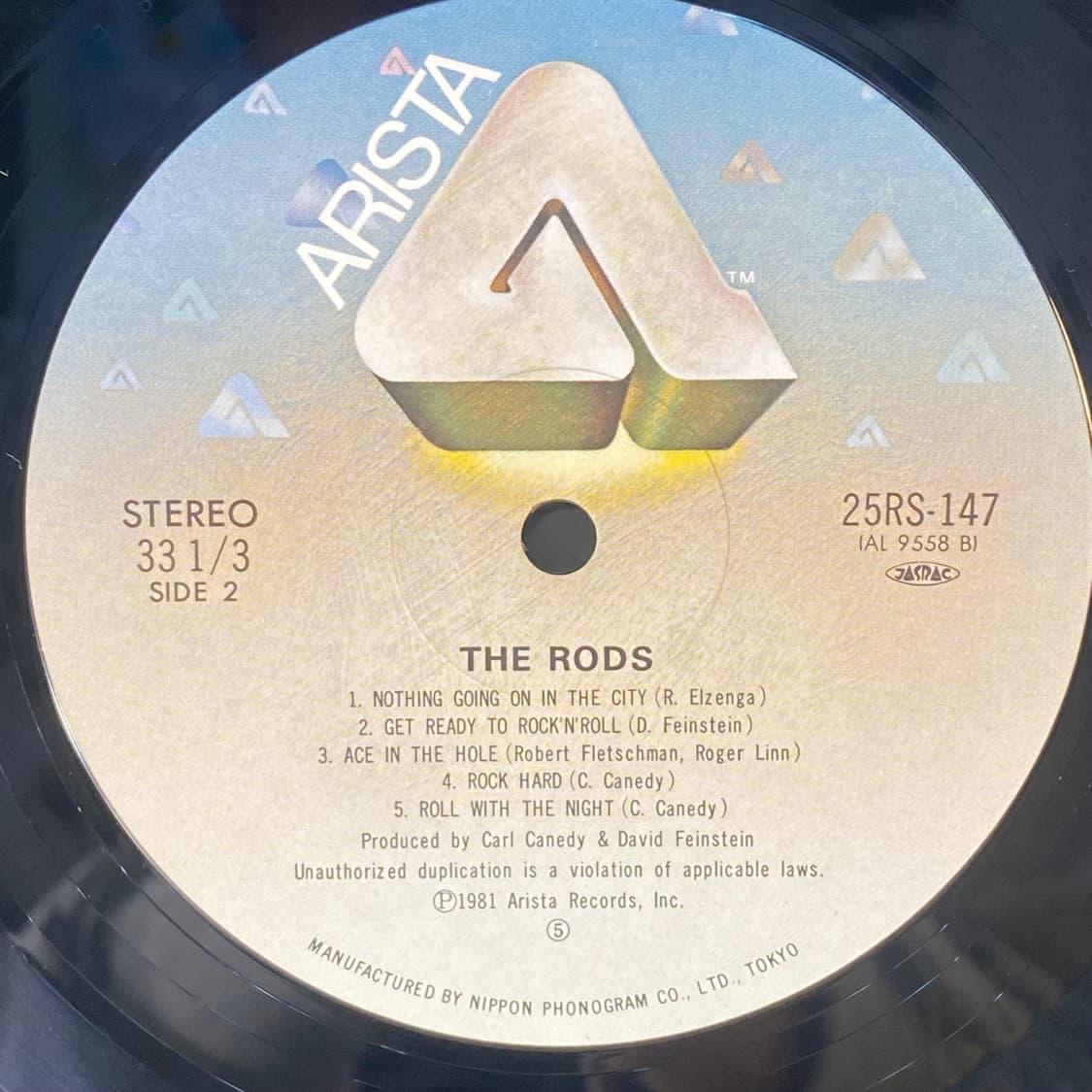 (중고LP-메탈) The Rods -The Rods 상품이미지5