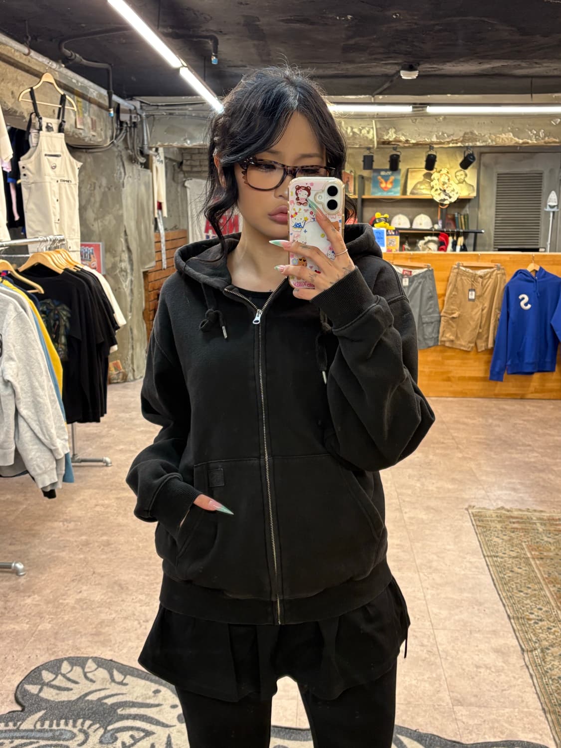 디키즈 블랙 후드집업 #csz4237 상품이미지1