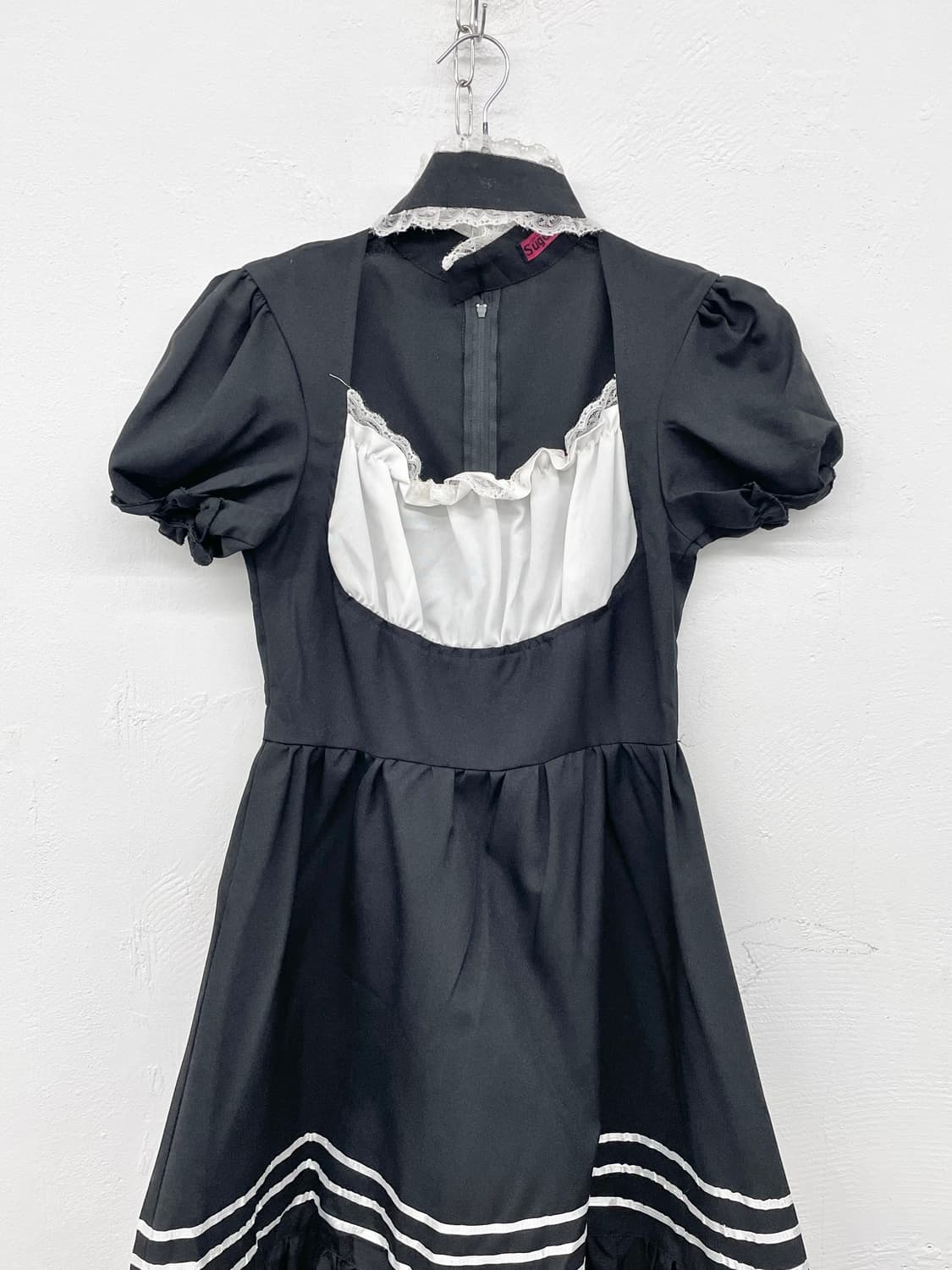 고딕 지뢰계 메이드 초커 원피스 상품이미지5