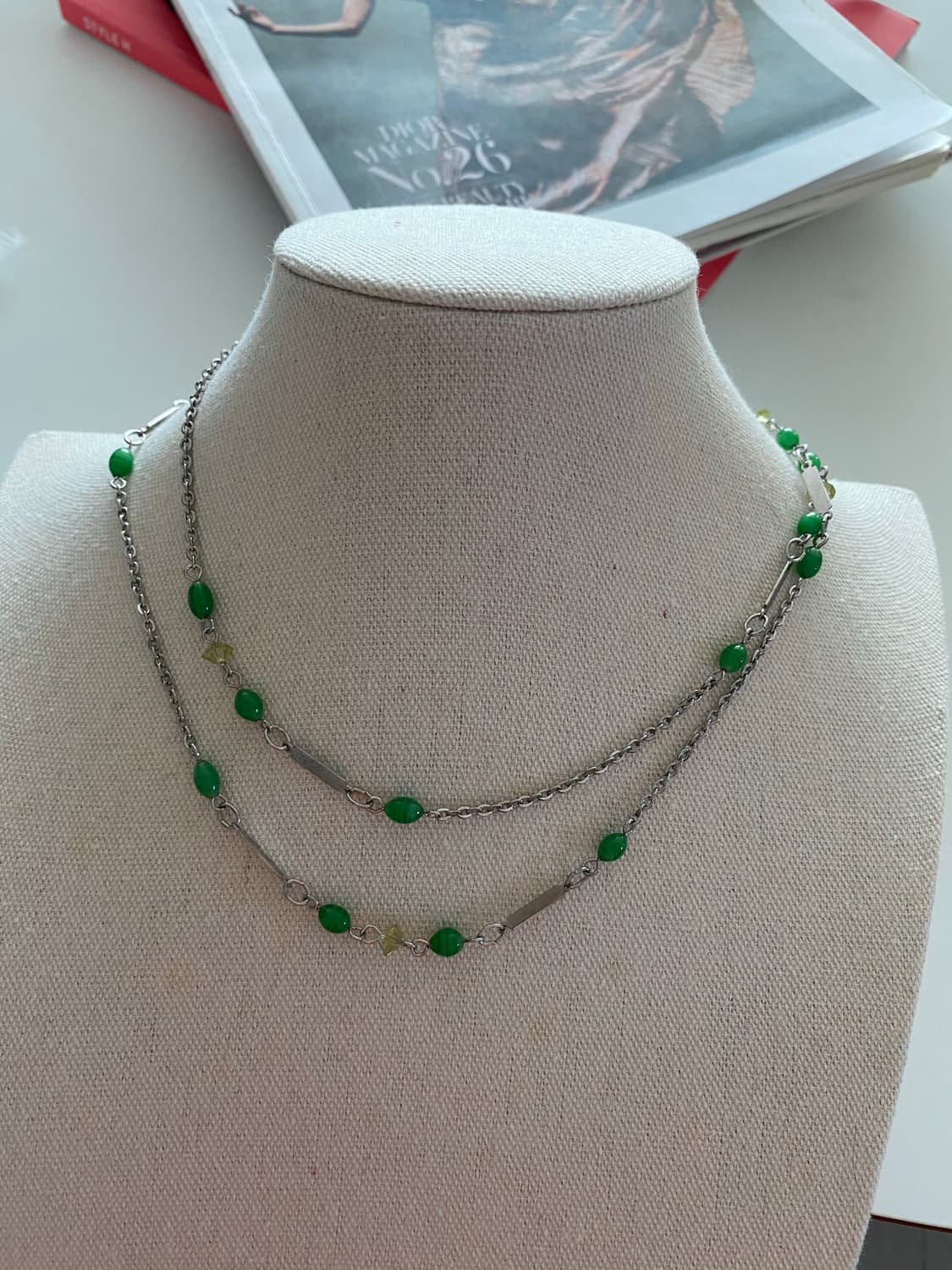 그린비즈 레이어드 체인 목걸이 상품이미지5