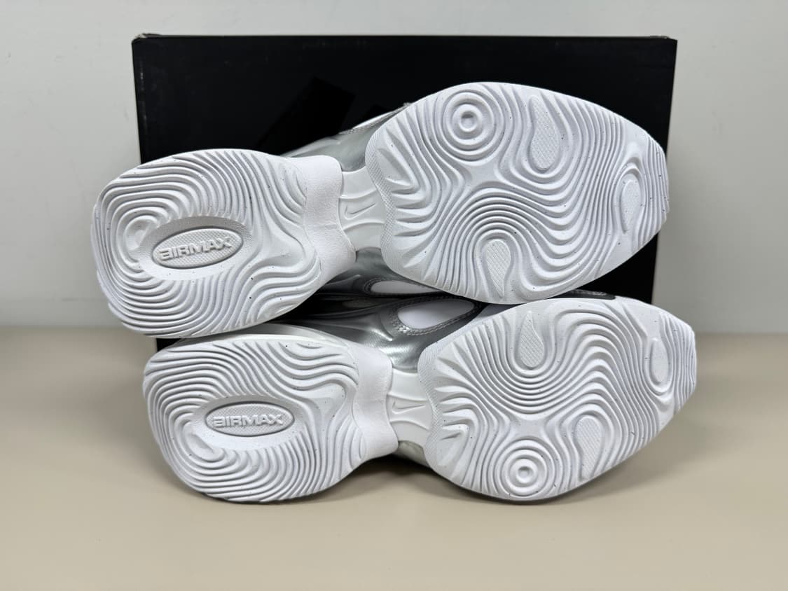 [245,250,255]나이키 에어 맥스 뮤즈 화이트 실버 상품이미지3