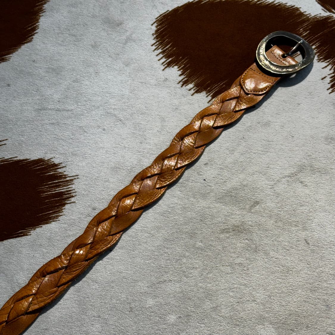 소가죽 웨스턴 브레이디드 벨트 (OS) 카우레더 상품이미지3