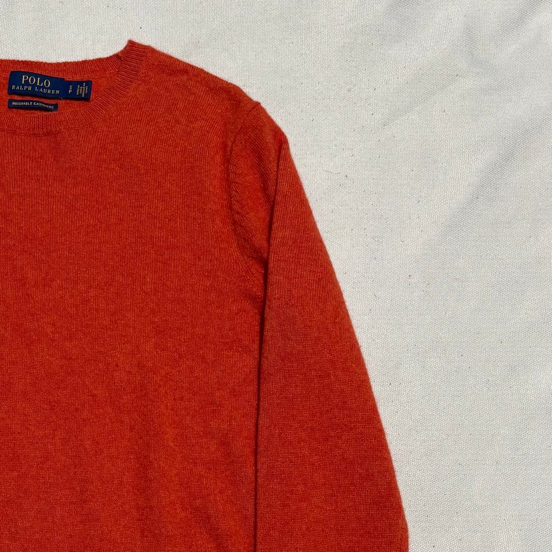 S 폴로랄프로렌 캐시미어 오렌지 니트 상품이미지1