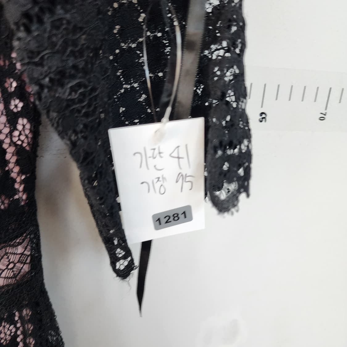 샤틴 레이스 블랙 원피스 상품이미지9