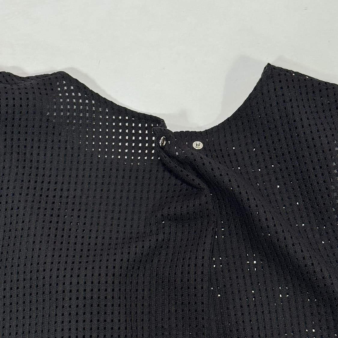 시스템 25 로고 슬리브리스 크로셰 탑 상품이미지4