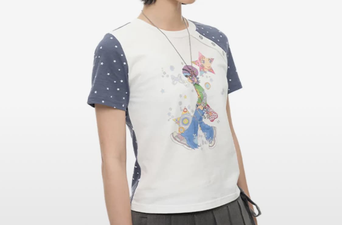 유쓰배쓰 올리와 oliwa 버튼탑 티셔츠 화이트 상품이미지2