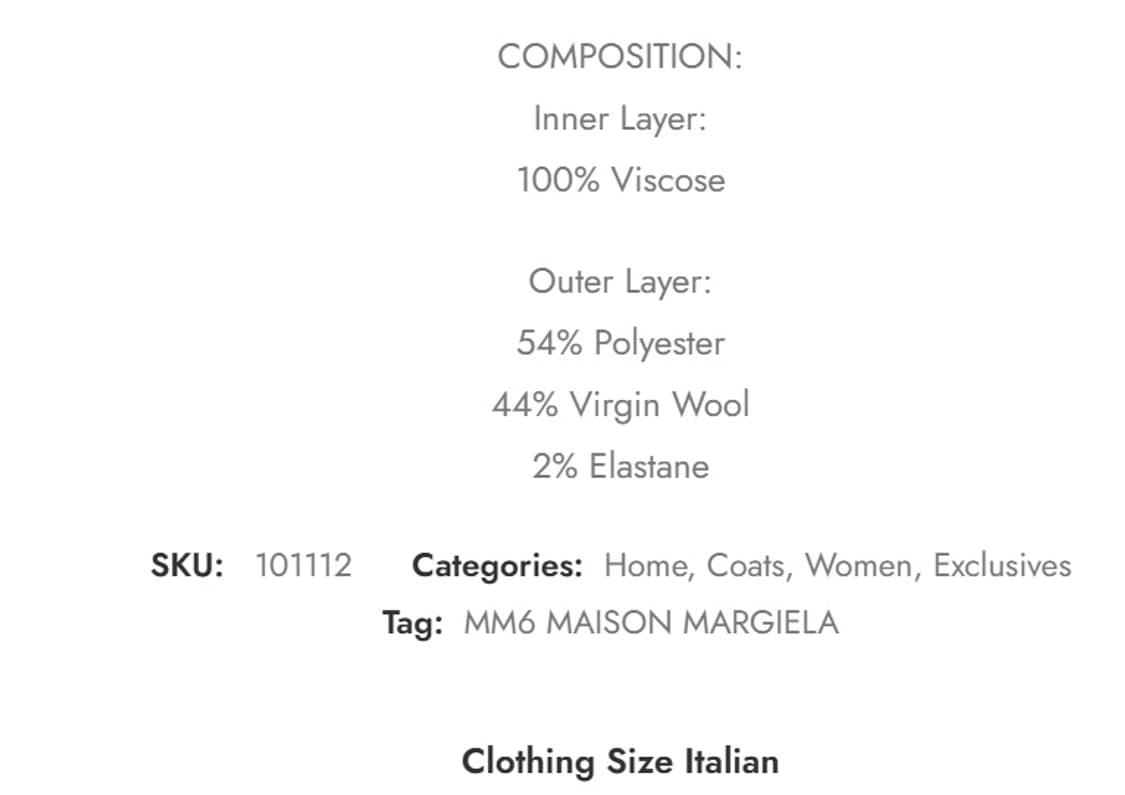 MM6 MARGIELA Oversized Coat- BL 상품이미지7