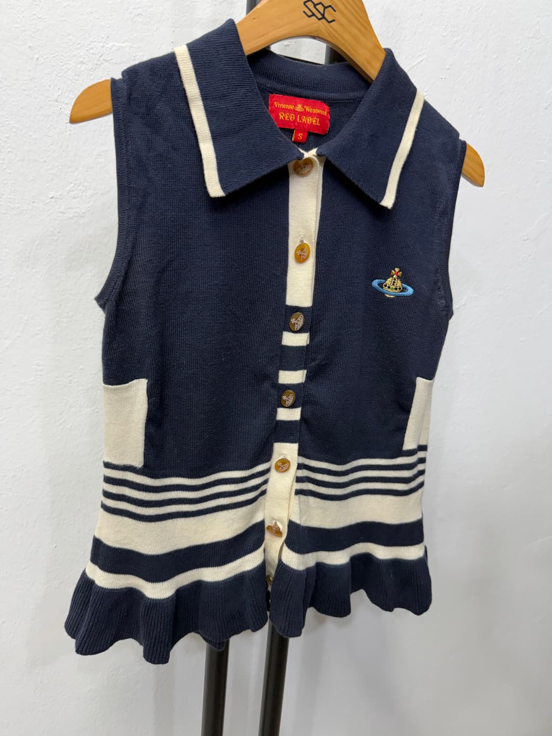 정품) 비비안웨스트우드 민소매 가디건 S  상품이미지2