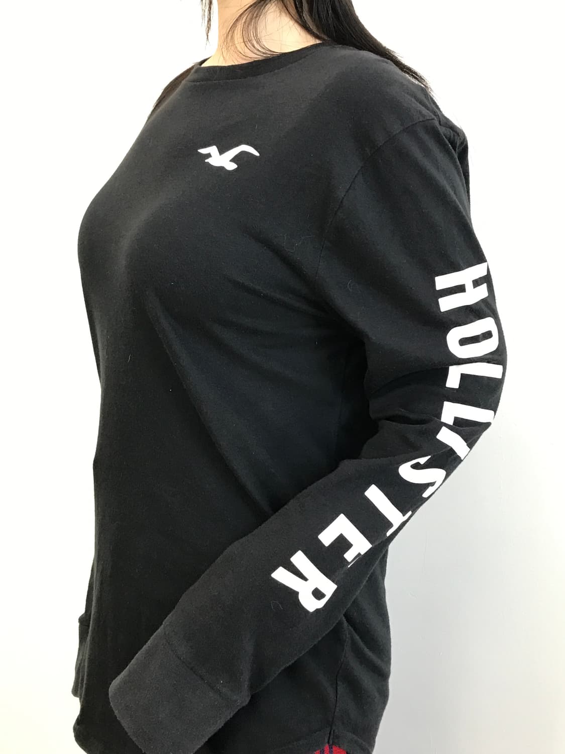 Hollister logo black Long Sleeve 상품이미지4