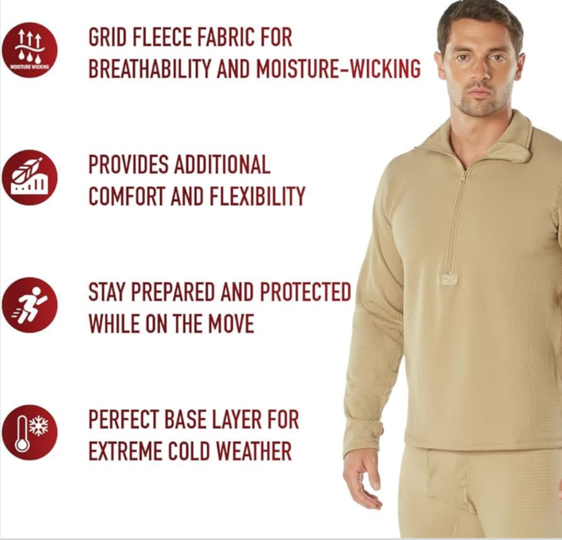 US ARMY GEN-3/LEVEL 2 미드-웨이트 언더웨어(XL사이즈) 상품이미지2