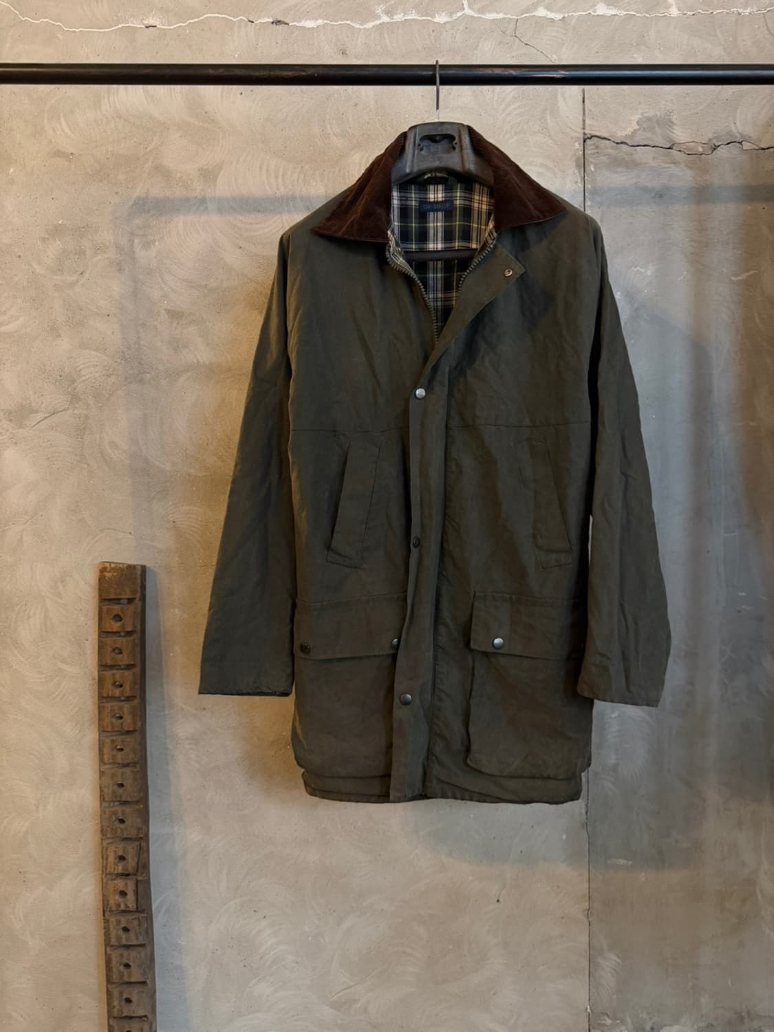브리티시 왁스 아웃도어 자켓 100~105 상품이미지10