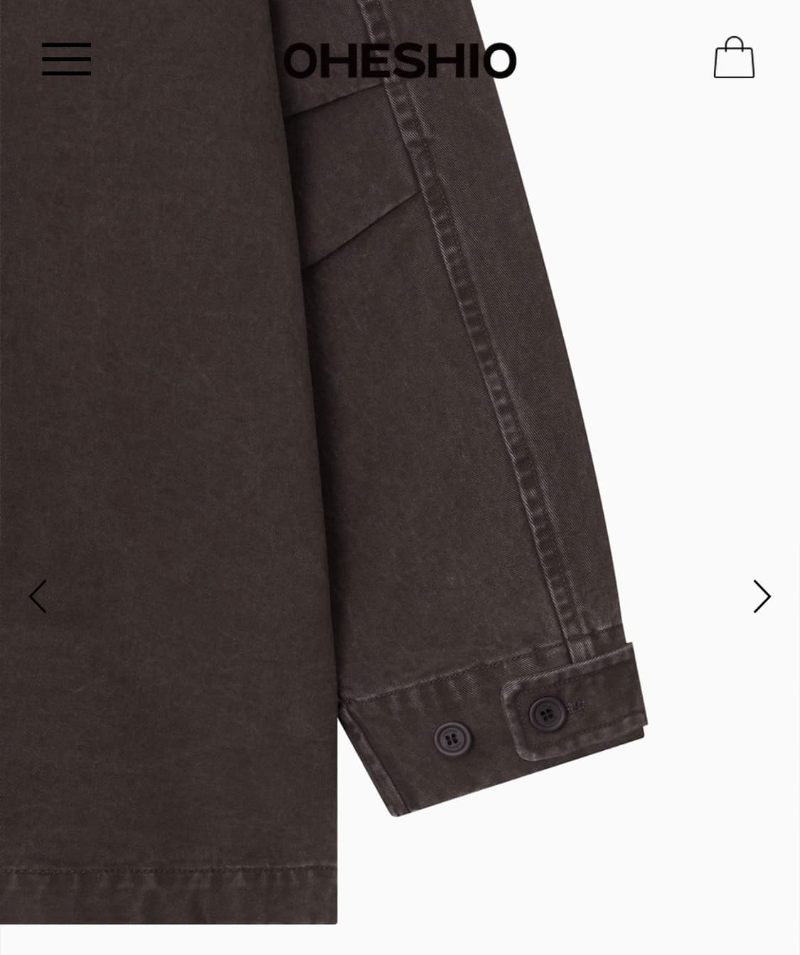 오헤시오 26ss 코튼 워크자켓 퍼플색상 상품이미지6