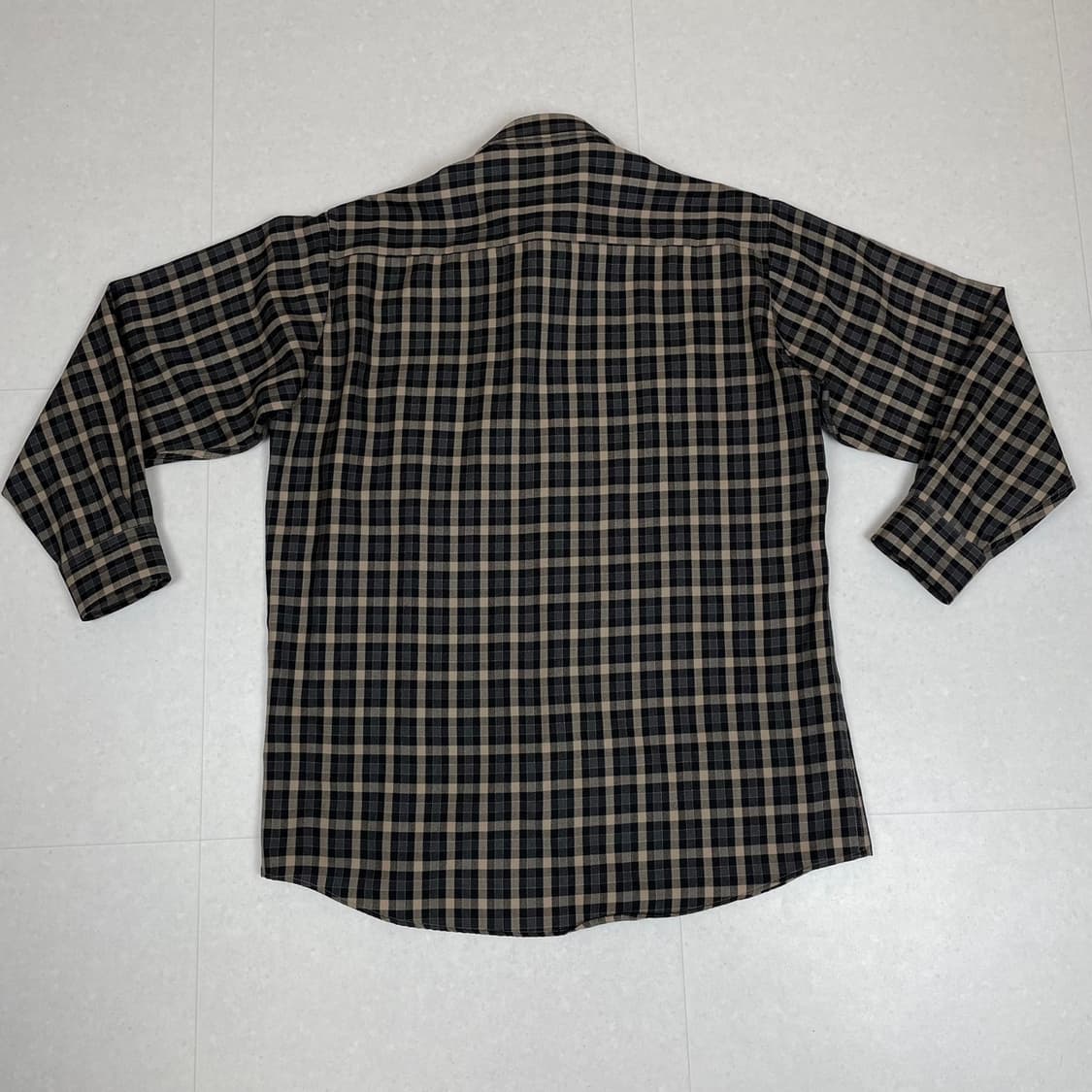 입생로랑 Yves Saint Laurent 오버핏 체크 포켓 셔츠 100 상품이미지6