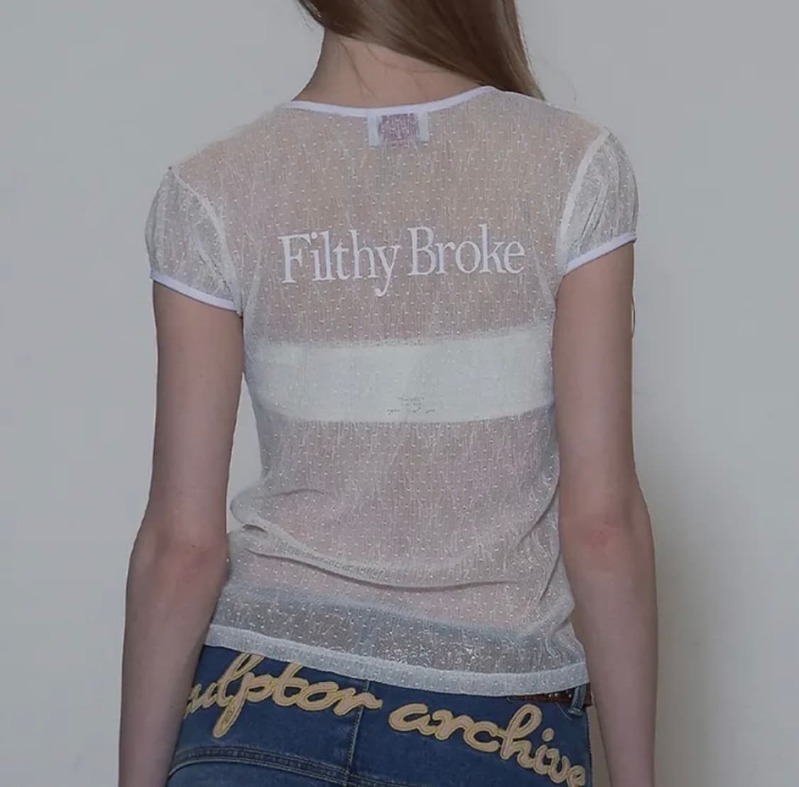 스컬프터 Filthy Broke Sheer Tee Mesh 반팔 상품이미지1