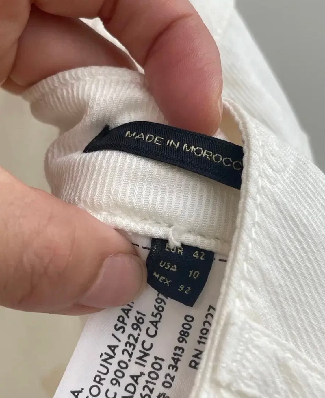 새상품))마시모두띠 화이트 리오셀 린넨 혼방 팬츠 (42사이즈/32-33 상품이미지4