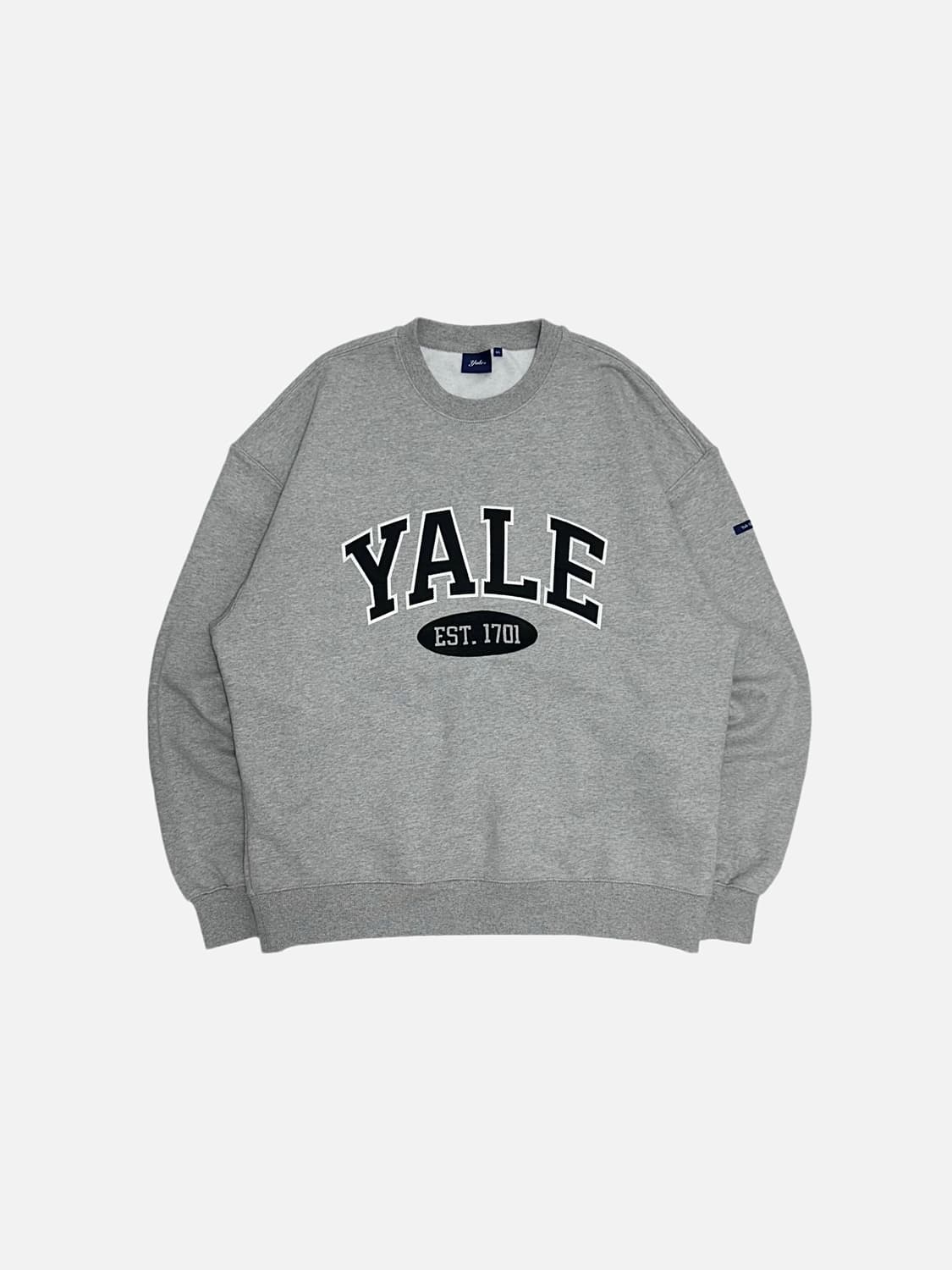 YALE 예일 아치로고 맨투맨 멜란지그레이 상품이미지1