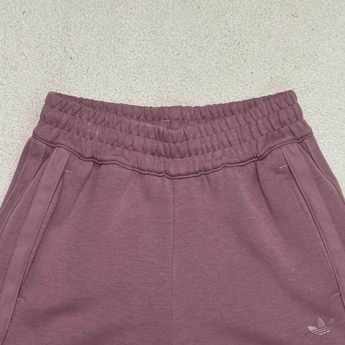 ADIDAS 스트라이프 와이드 팬츠 핑크 S 상품이미지4