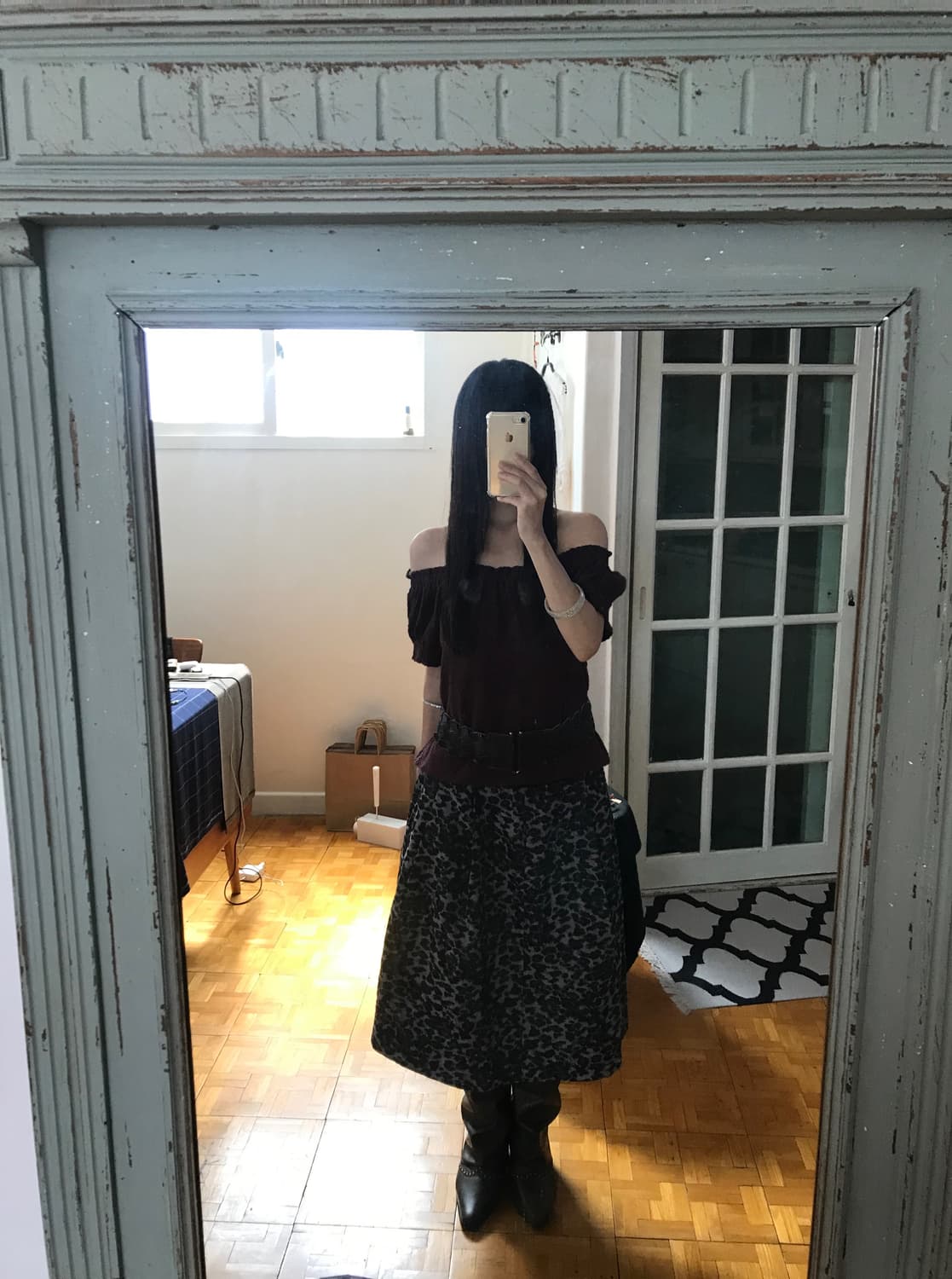 vintage off-shoulder top 상품이미지3