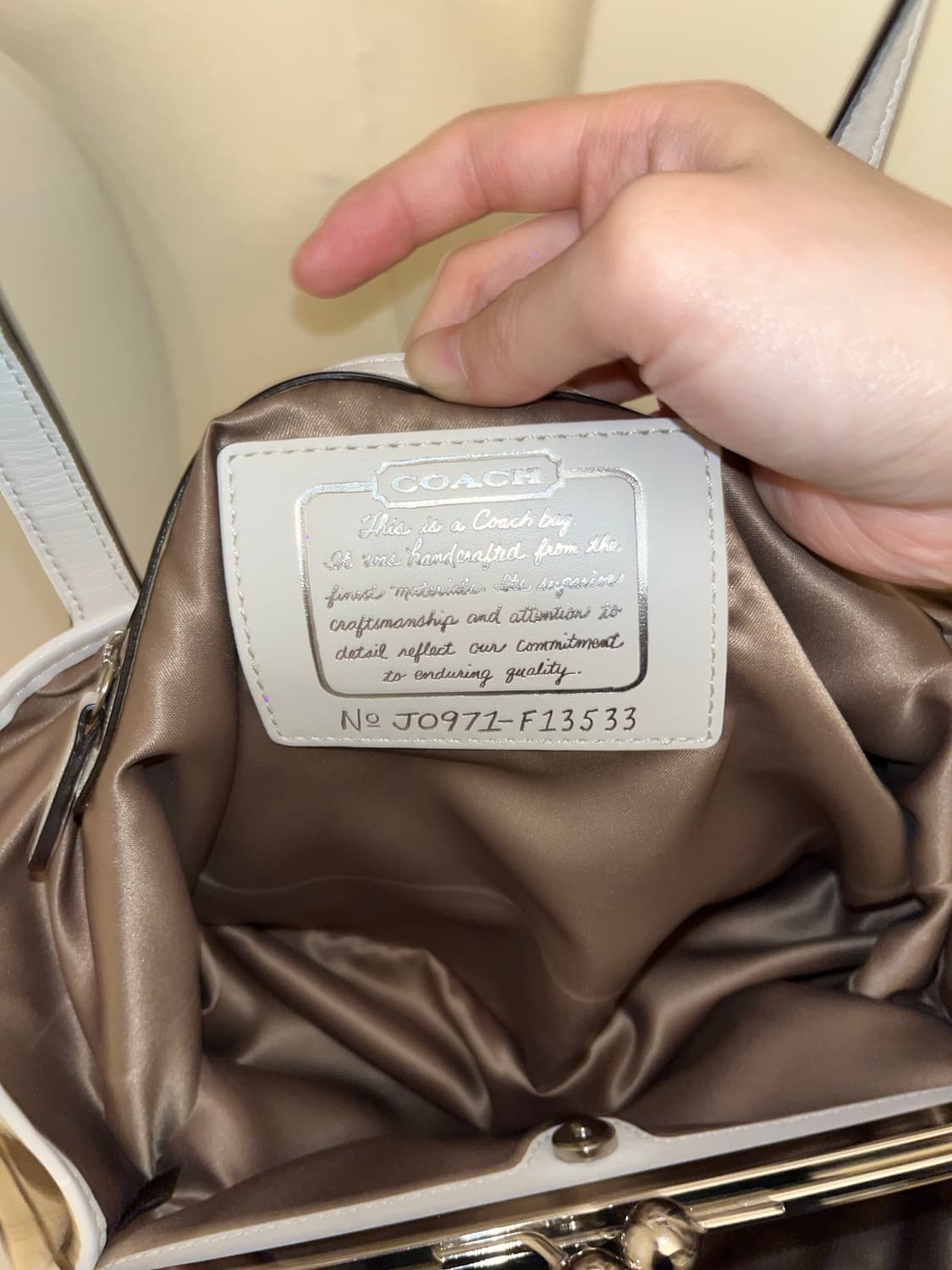 Coach white beige Shoulder bag 상품이미지9