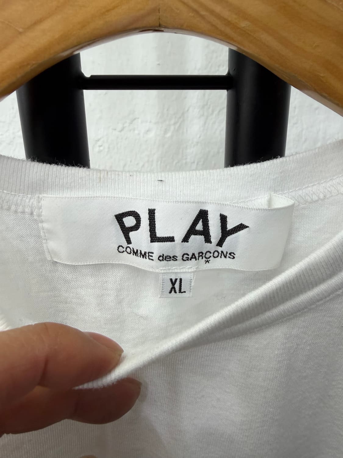 정품) 꼼데가르송 24ss 남성 반팔티 XL 상품이미지6