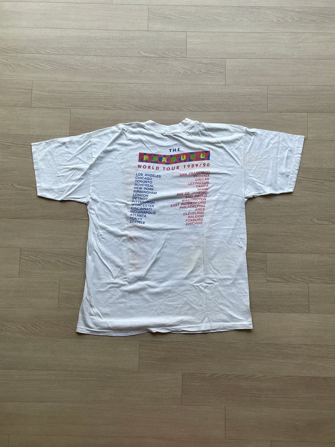 80s 폴 매카트니 월드투어 티셔츠 상품이미지2