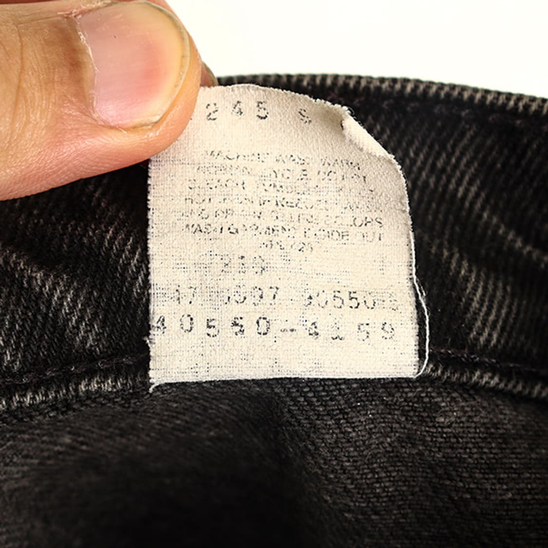 리바이스 90s OT 550 블랙 워시드 데님 진 34 상품이미지9