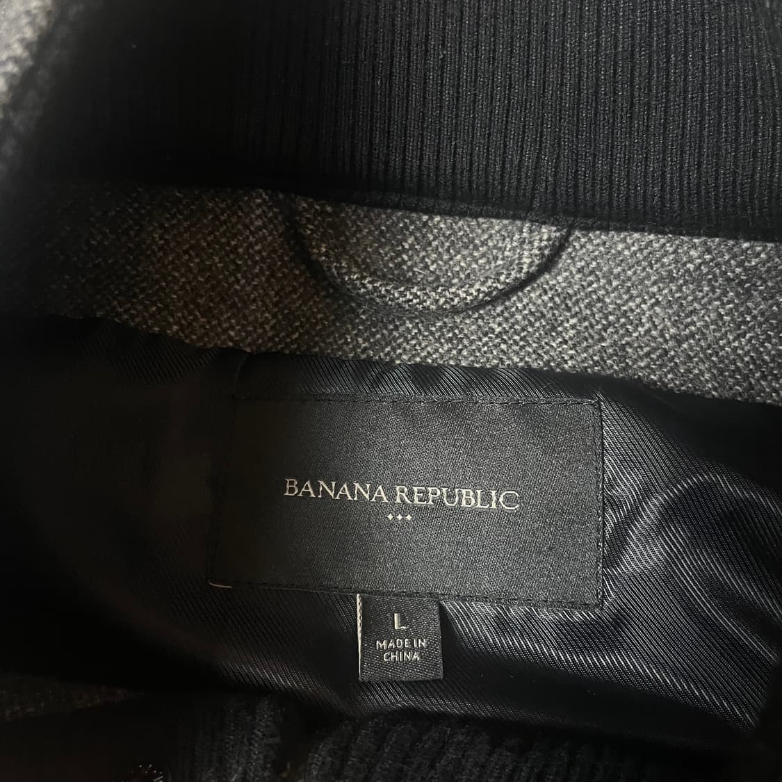 바나나리퍼블릭 차콜그레이 하프 울자켓 L 상품이미지4