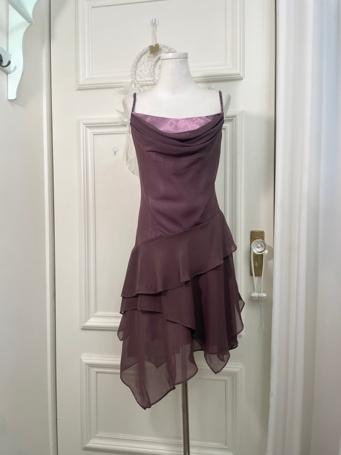 dark purple cubic point draping beautifu 상품이미지1