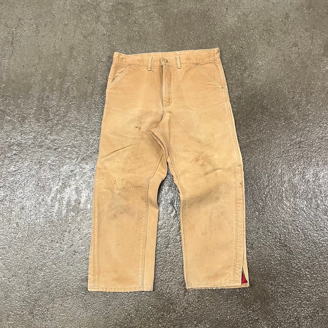 90s Carhartt 퀼팅 카펜터 팬츠 (35“) 상품이미지4