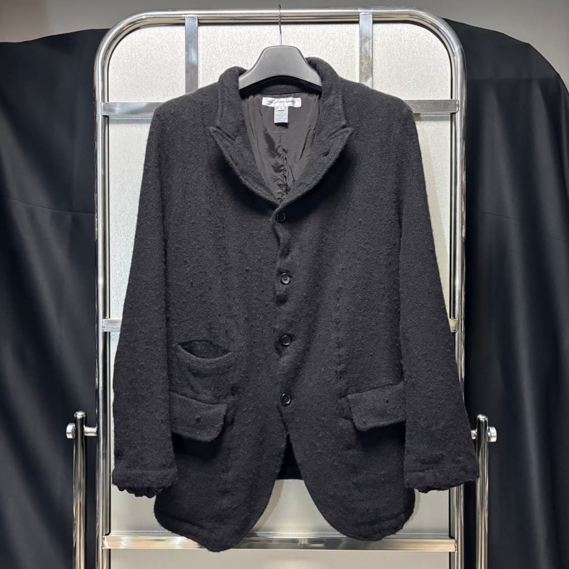 M) 꼼데가르송 셔츠 축융 울 블레이저 자켓 상품이미지3