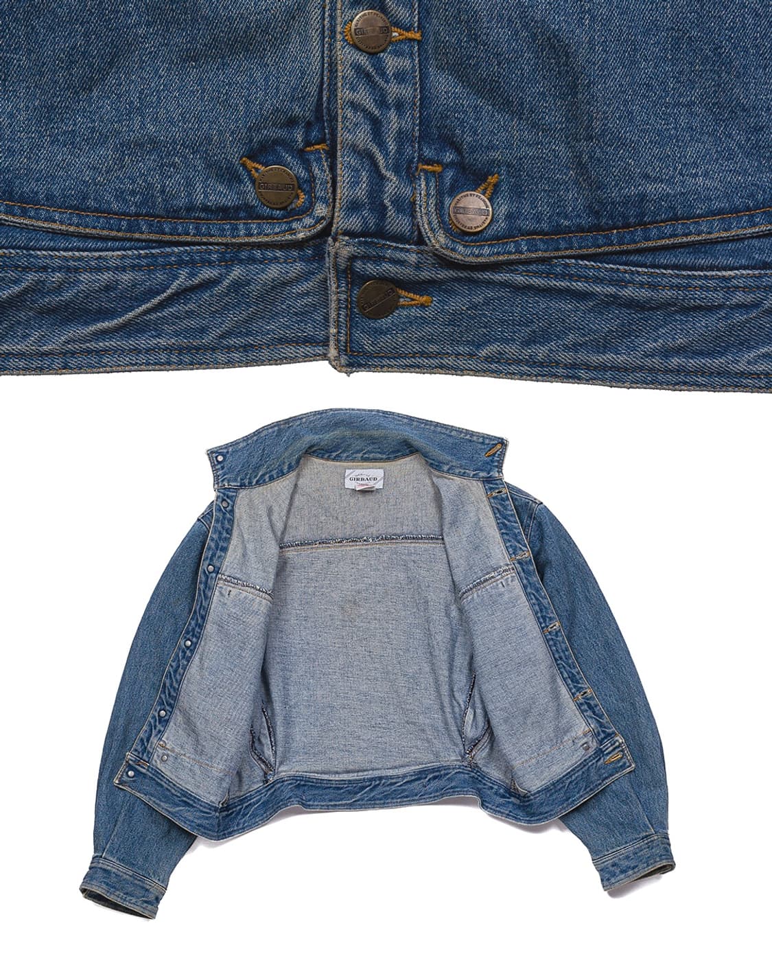 80s 마리떼프랑소와저버 큐브 데님자켓 M 상품이미지5