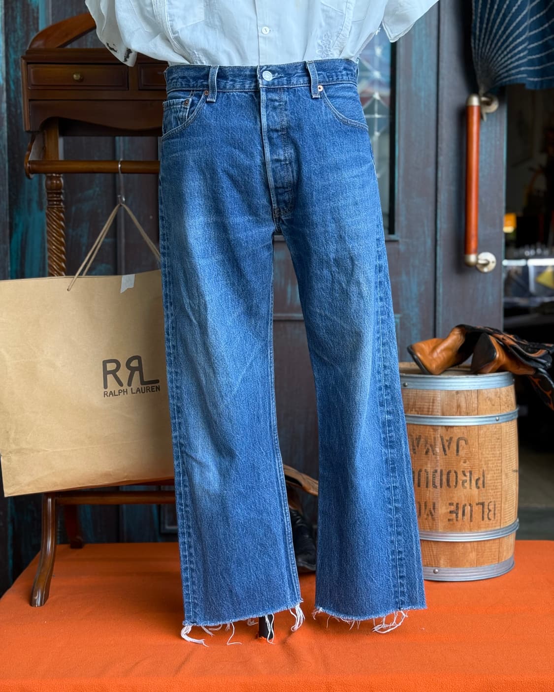 00‘s 리바이스 501 스트레이트핏 데님 팬츠 35 상품이미지7