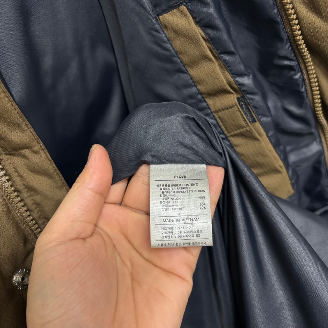 나이키 브라운 스우시 오리털 롱패딩 상품이미지7