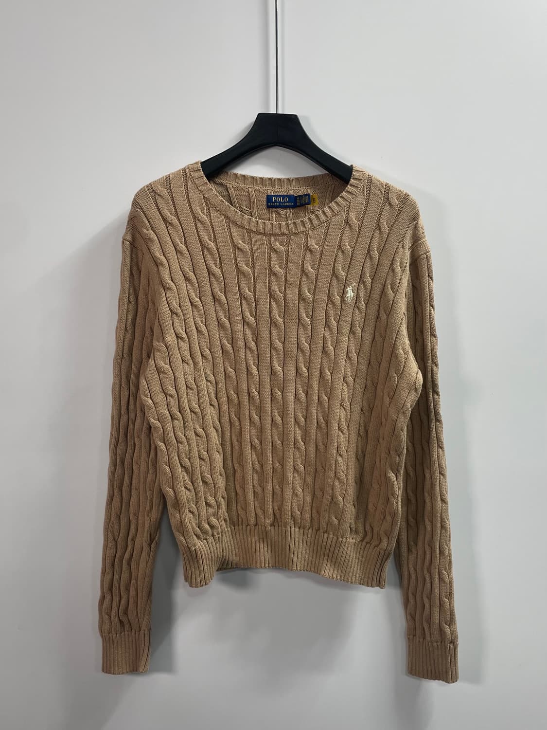 폴로 랄프로렌 베이지 케이블 니트 (on.634)   상품이미지1