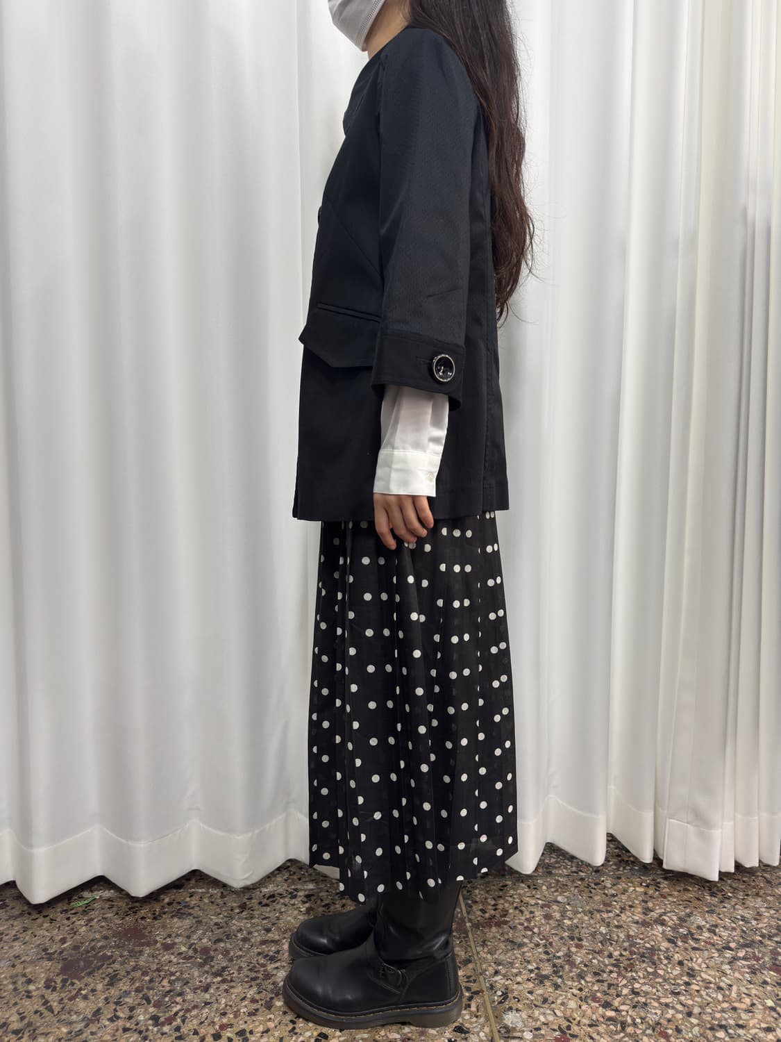 dot pleats skirt 상품이미지7