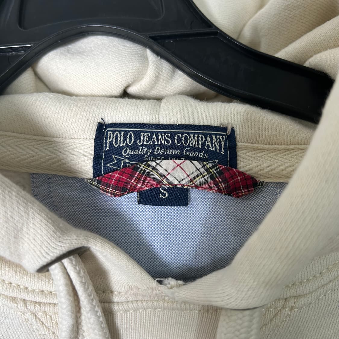 (S) 폴로 성조기 아이보리 후드티  상품이미지6